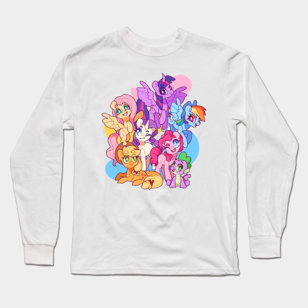 friendship through the ages Long Sleeve T-Shirt by cocopudu